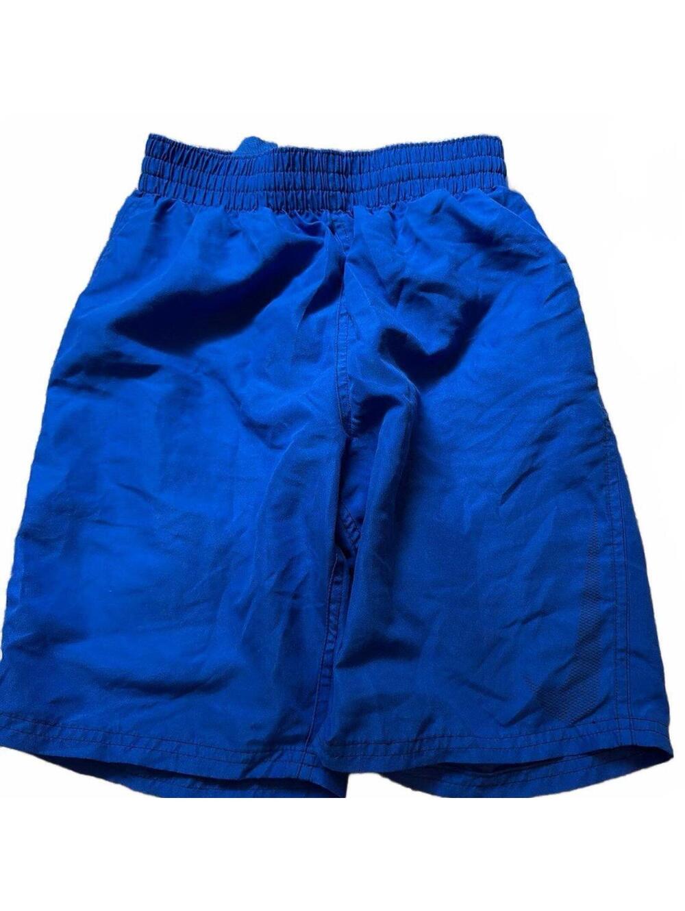 Nike Boys Large Blue Swim Trunks Elastic Waist